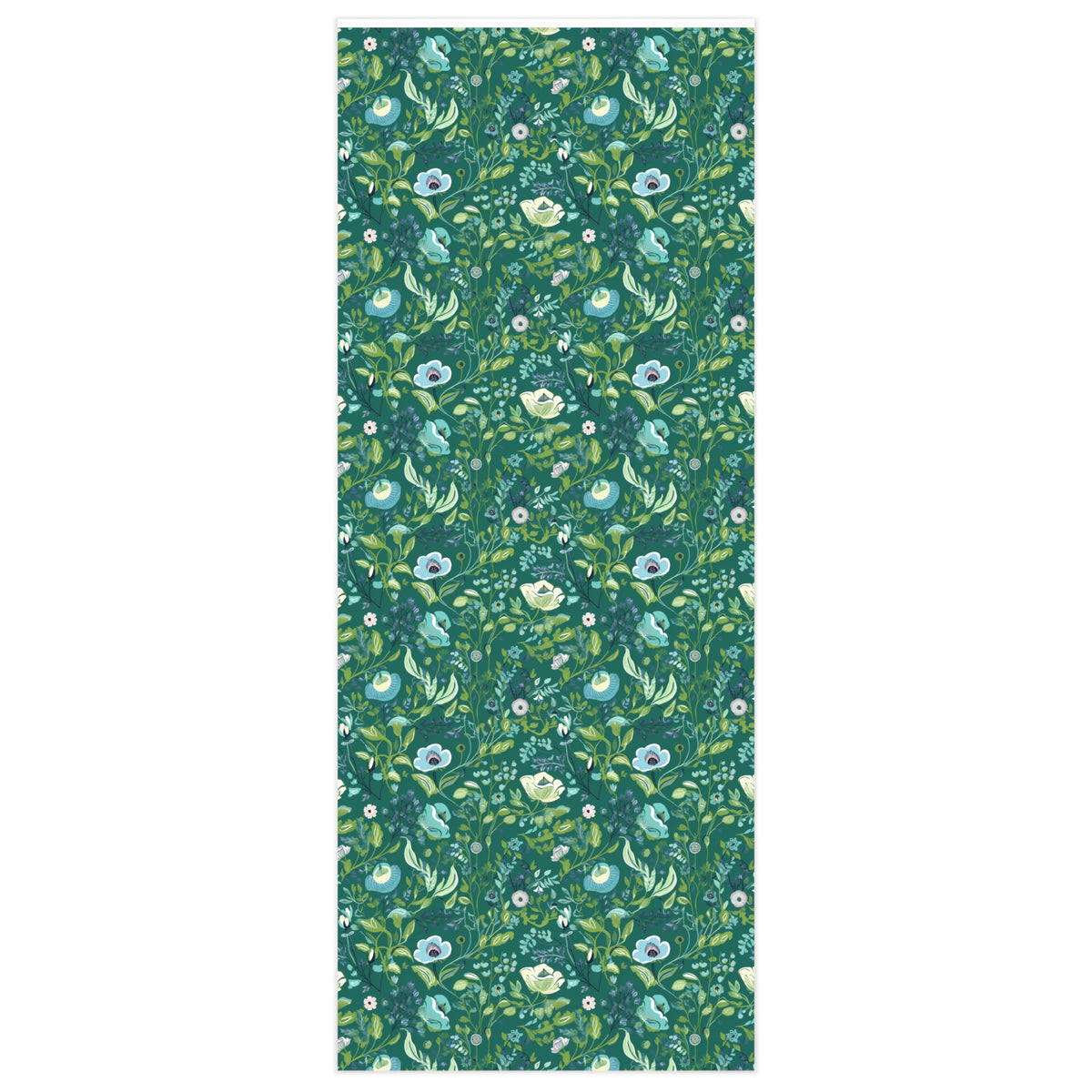 Serene Green Floral Wrapping Paper - The Epitome of Elegance and Class in Gift-Giving. Bring Serene Green to Your Gift! Available in 2 sizes: 24" x 36" and 24" x 60"