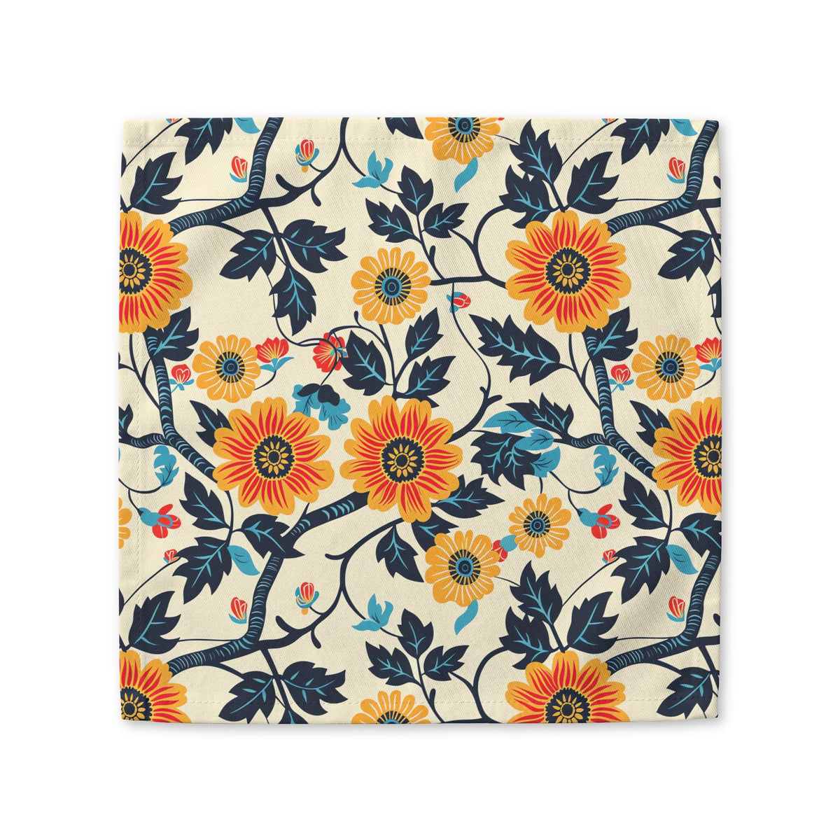 Golden Vine Tapestry cotton twill napkin Printify mockup