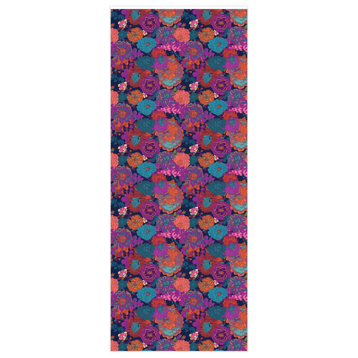 Purple Flower Parade Wrapping Paper - Bring Psychedelic Purple Flower Power to Your Gifts! Available in 2 sizes.