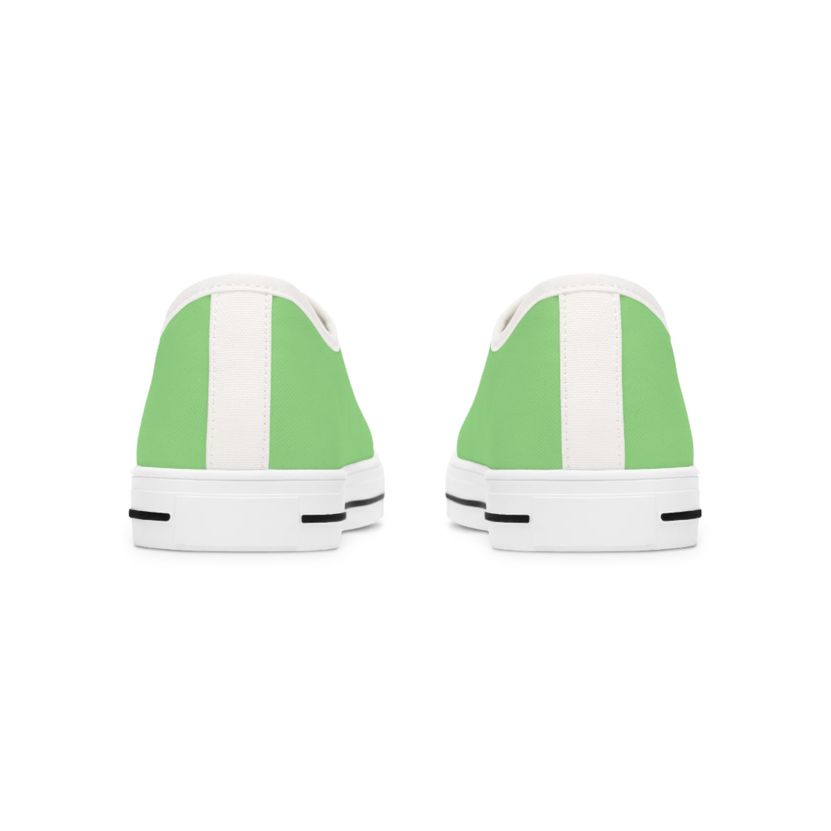 Meadow Stream Ladies' Two-Tone Low Top Sneakers - Step Into Tranquility – Where Meadow Green Meets Breezy Blue!