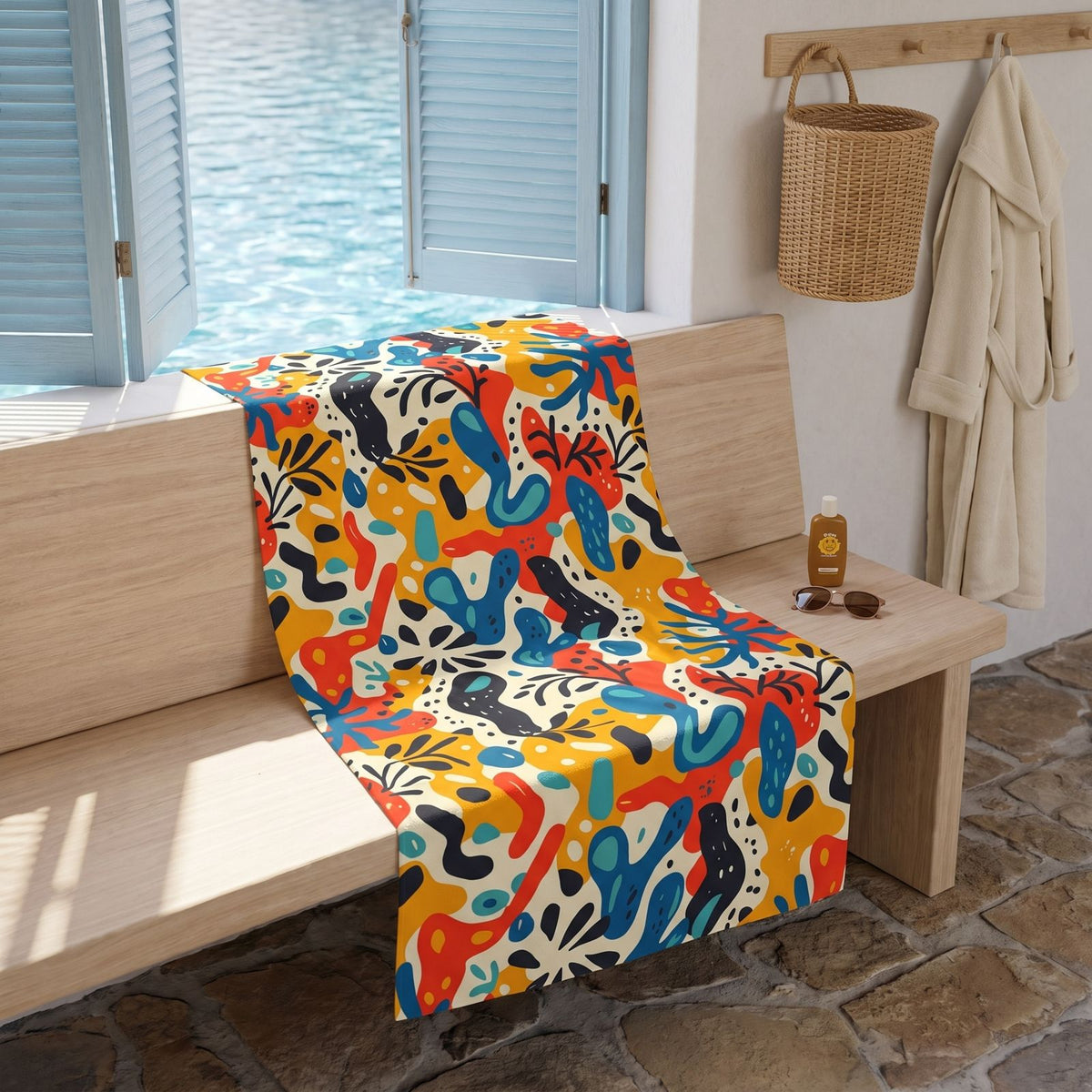 Spice of Life beach towel — additional lifestyle scene