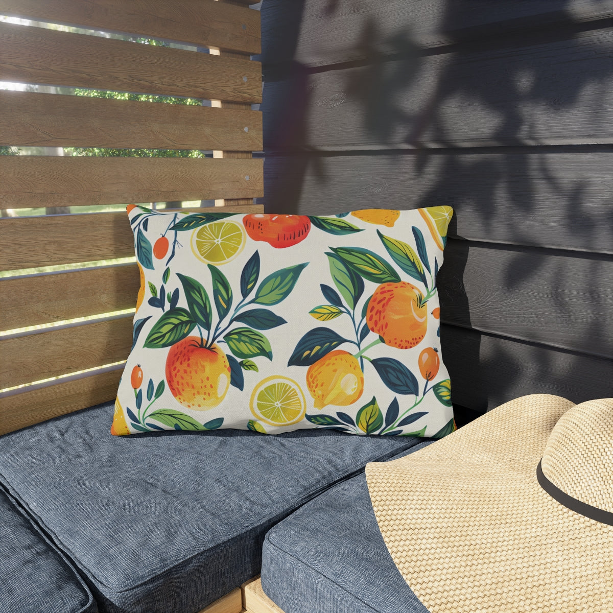 Citrus Breeze outdoor lumbar pillow product view