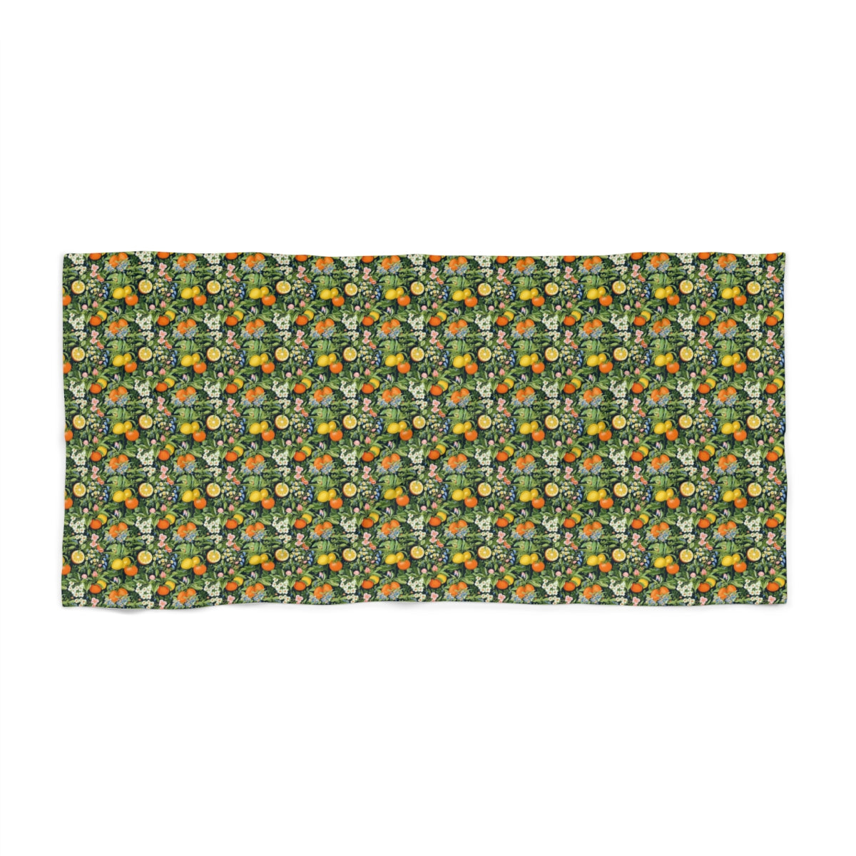 Noble Citrus Mosaic beach towel 36 x 72 flat view