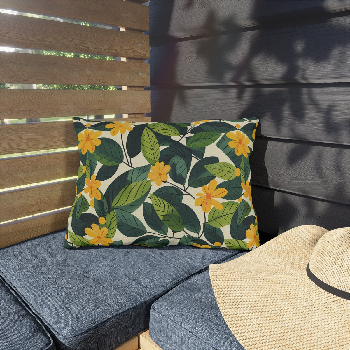 Sunshine Vines outdoor lumbar pillow product view
