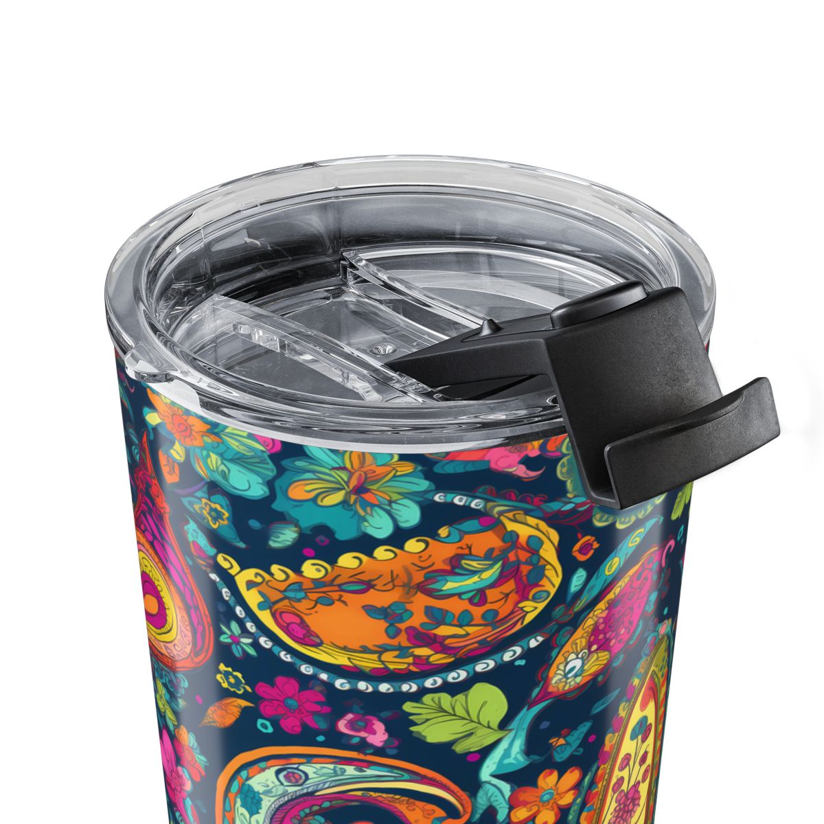 Psychedelic Paisley Party Insulated Tumbler - 20 oz. Stainless Steel, Glossy Finish