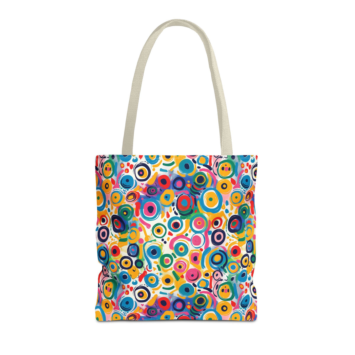 Pop Art Swirls Tote Bag - Swirl Your Way Through Life in Bold Style! Available in 3 sizes.