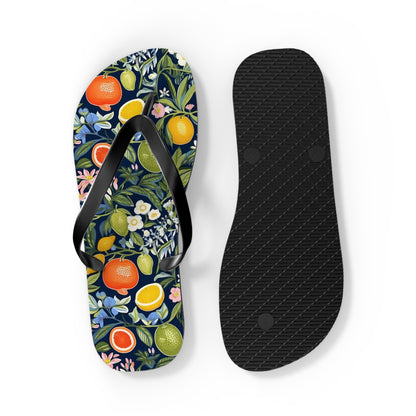 Magical Fruitiness Flip Flops. 5/8" Thick Comfortable Summer or Winter Gym/Sauna Footwear for Men and Women.