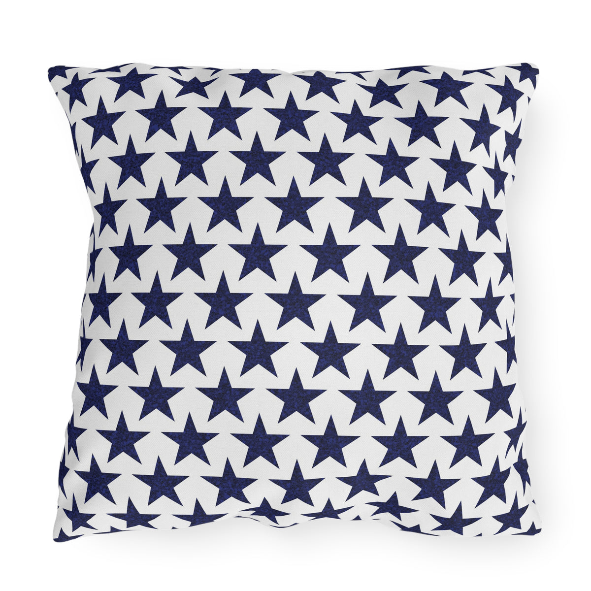 Starry Salute Square Outdoor Pillow - Spun Polyester - Double-Sided Print - Concealed Zipper - Available in 3 sizes.