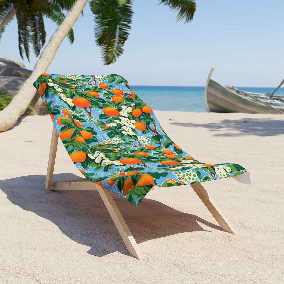 Citrus Blue Bliss Luxurious Beach Towel - Where Vibrancy Meets Comfort! Available in 2 sizes.