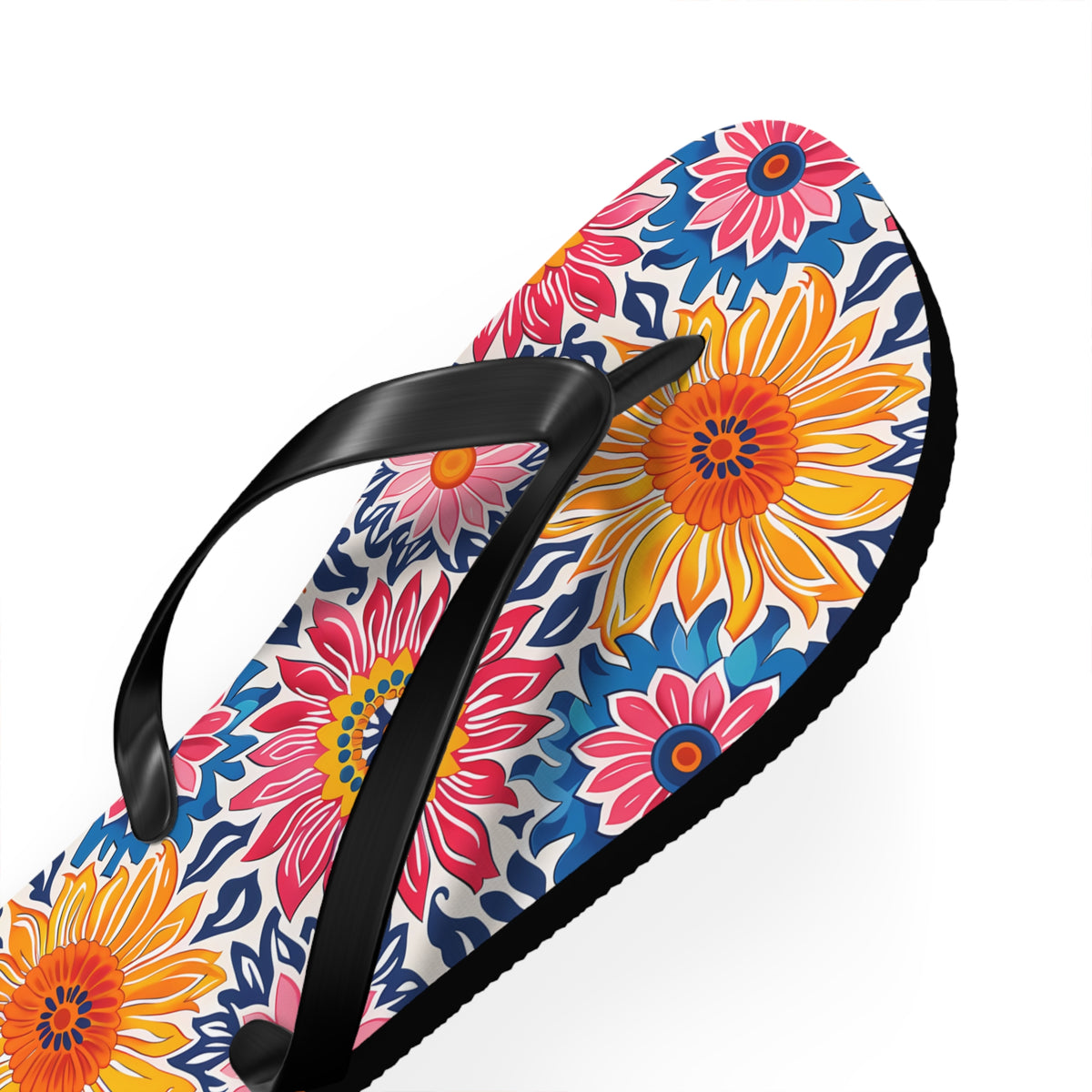 Sunsplash Petals Flip Flops. 5/8" Thick Comfortable Summer or Winter Gym/Sauna Footwear for Men and Women.