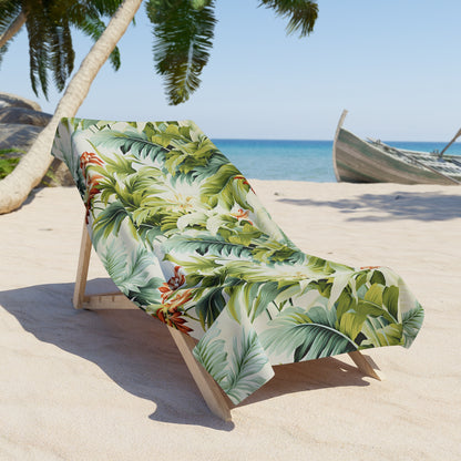 Tropical St. Lucia Palms Luxurious Beach Towel - Vibrancy Meets Comfort! Available in 2 sizes.