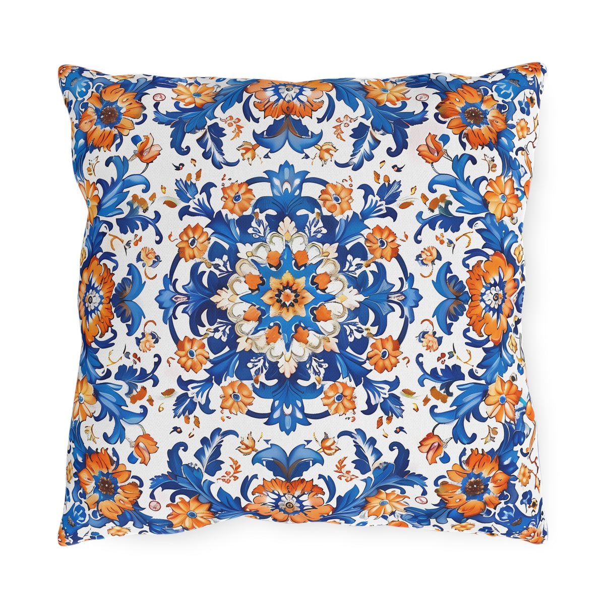 Sierra Blossom Square Outdoor Pillow - Spun Polyester - Double-Sided Print - UV-Resistant - Water-Resistant - Available in 3 sizes.