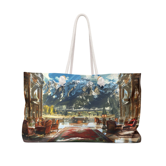 Rocky Mountain Retreat Weekender Bag - Escape to Elegance - Where Mountain Majesty Meets Cozy Comfort!