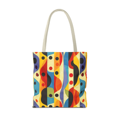 Linear Color Mesa Tote Bag - Travel Boldly, Express Vibrantly! Available in 3 sizes.