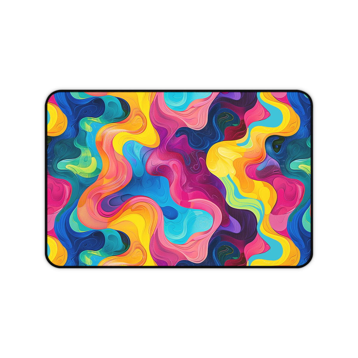 Wavelength Wonder Desk Mat (Desk Pad) - Let Waves of Color Energize Your Workspace! Available in 3 sizes.