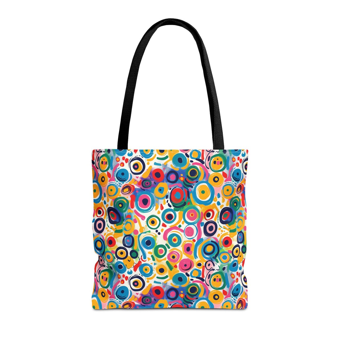 Pop Art Swirls Tote Bag - Swirl Your Way Through Life in Bold Style! Available in 3 sizes.