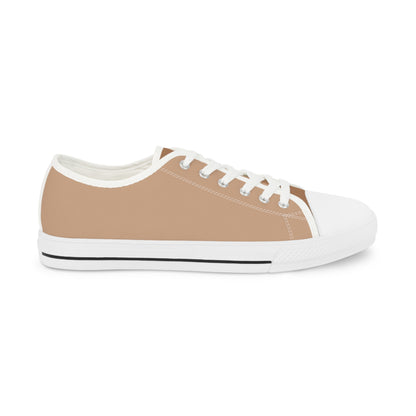 Sand Men's Two -Tone Low Top Sneakers - Elevate Your Step – Step Into Effortless Style – Where Neutral Tones Meet Modern Refinement!