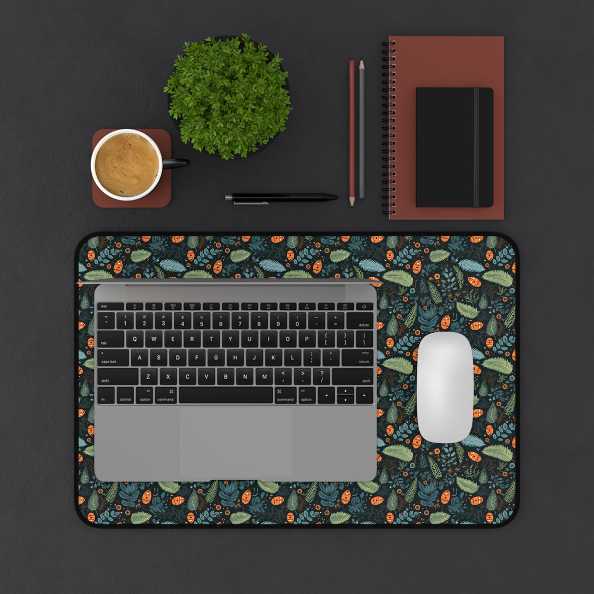 Mysterious Ferns Desk Mat (Desk Pad) - Bring Softness and Nature to Your Desktop! Available in 3 sizes.