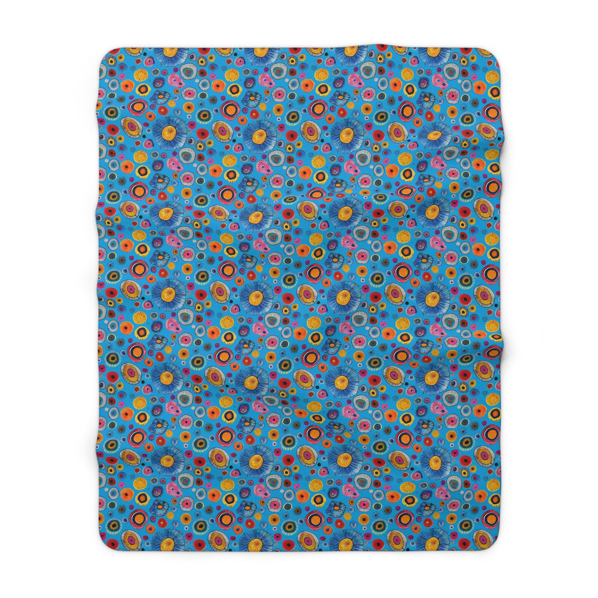 Primordial Sea Life Sherpa Fleece Blanket - Dive into Comfort with Primordial Sea Life Sherpa Fleece! Available in 2 sizes.