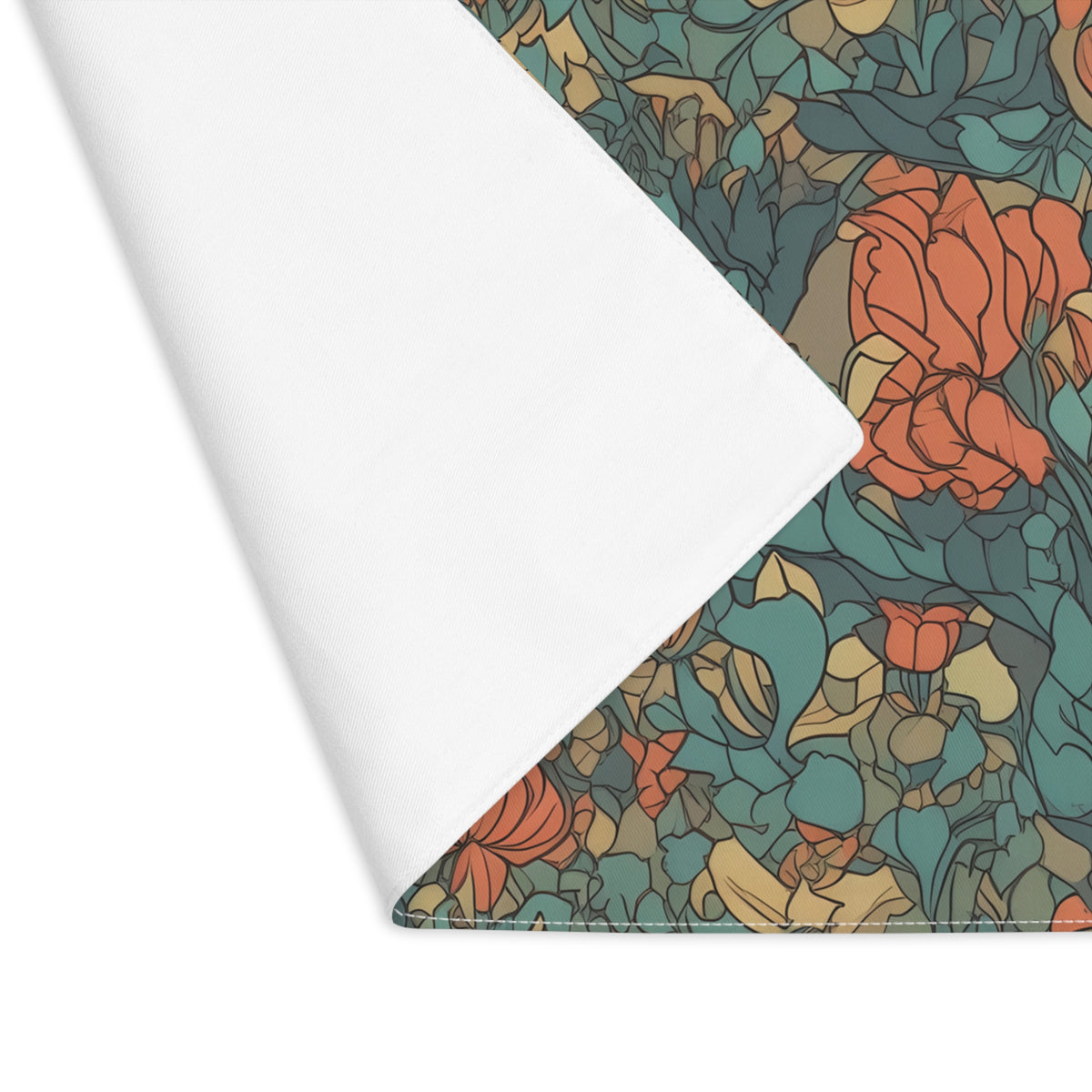 Bohemian Stained Glass Serenity Placemat - 18" x 14".