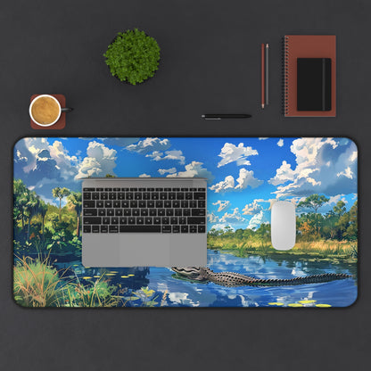 Everglades Encounter Desk Mat (Desk Pad) - Navigate Your Workday in Wild Style! Available in 3 sizes.