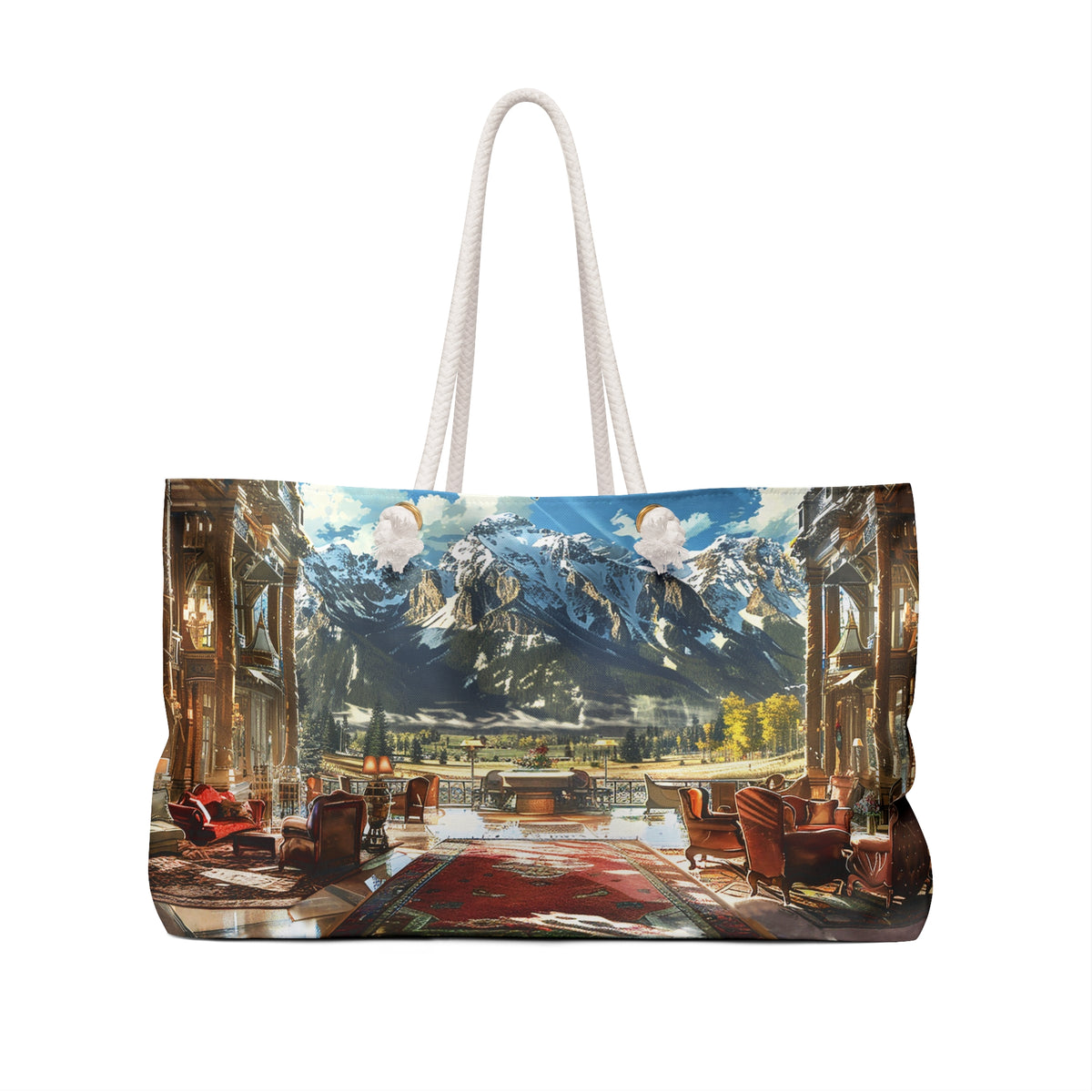Rocky Mountain Retreat Weekender Bag - Escape to Elegance - Where Mountain Majesty Meets Cozy Comfort!