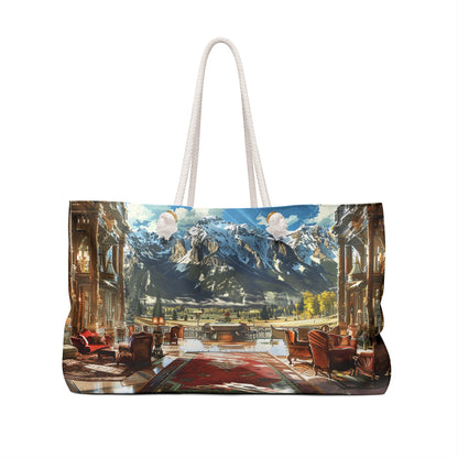 Rocky Mountain Retreat Weekender Bag - Escape to Elegance - Where Mountain Majesty Meets Cozy Comfort!
