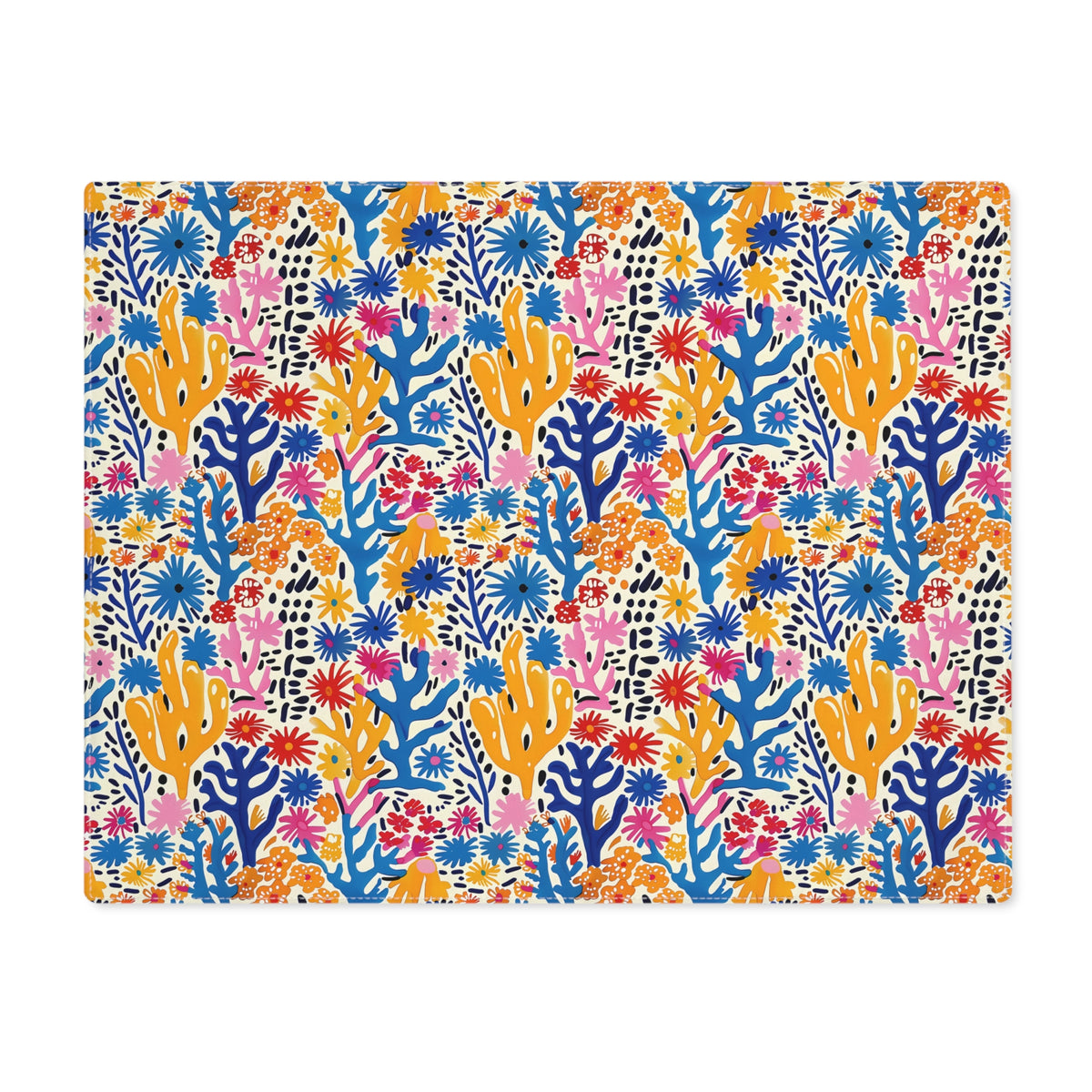 Coral Bloom Harmony Placemat - 18" x 14".
