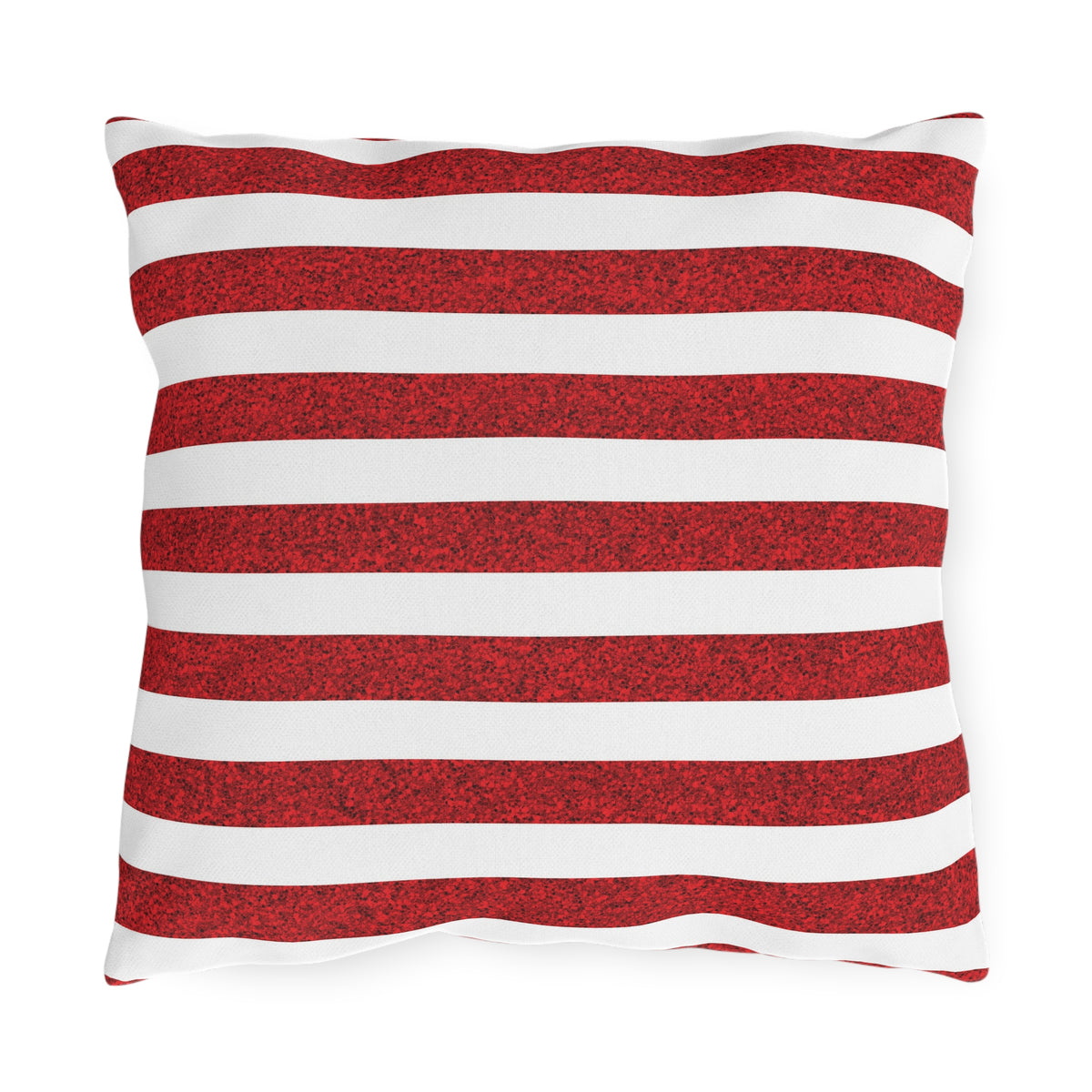 Sparkle Stripes Square Outdoor Pillow - Spun Polyester - Double-Sided Print - Concealed Zipper - Available in 3 sizes.