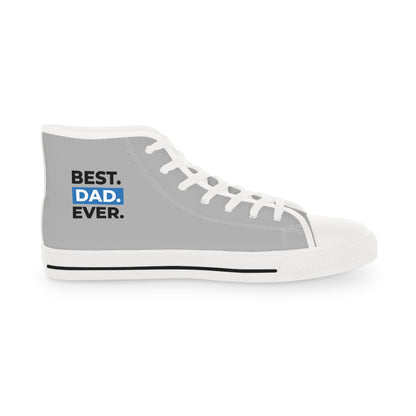 Best Dad Ever! Men's High Top Sneakers - The Ultimate Tribute! Celebrate Dad in Every Step!