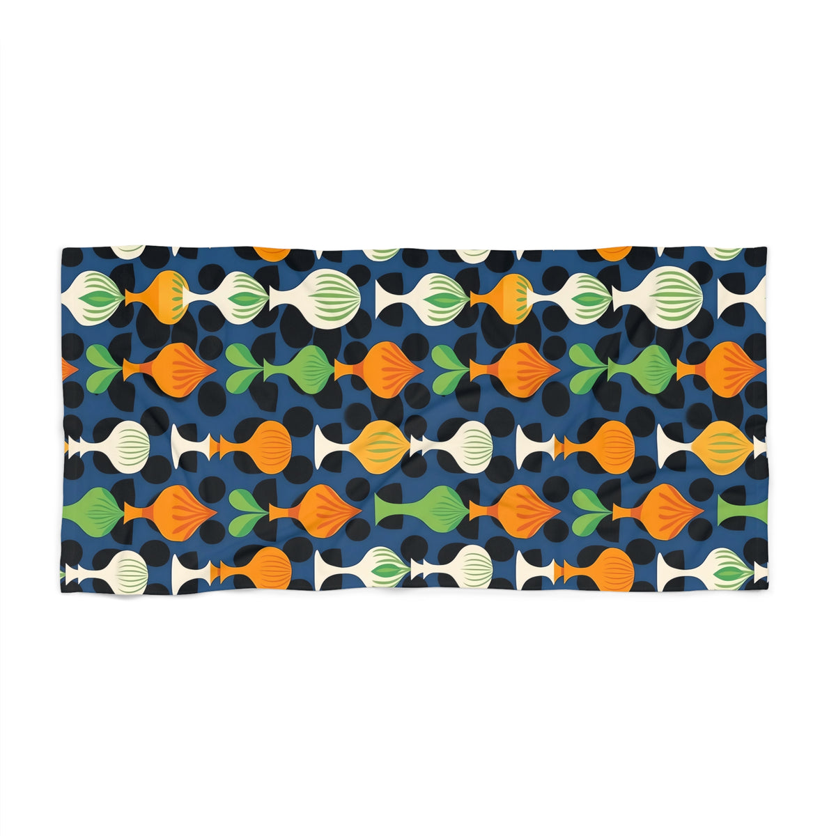 Mod Floating Vases Luxurious Designer Beach Towel -  Wrap Yourself in Retro Bliss! Available in 2 sizes.