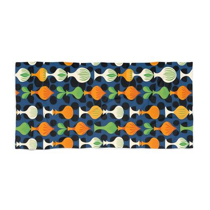 Mod Floating Vases Luxurious Designer Beach Towel -  Wrap Yourself in Retro Bliss! Available in 2 sizes.