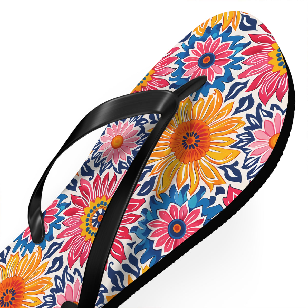 Sunsplash Petals Flip Flops. 5/8" Thick Comfortable Summer or Winter Gym/Sauna Footwear for Men and Women.