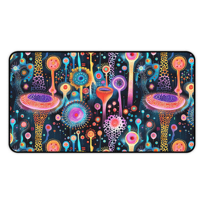 Surreal Seascape Forest Desk Mat (Desk Pad) - Step into a Futuristic Dreamscape! Available in 3 sizes.