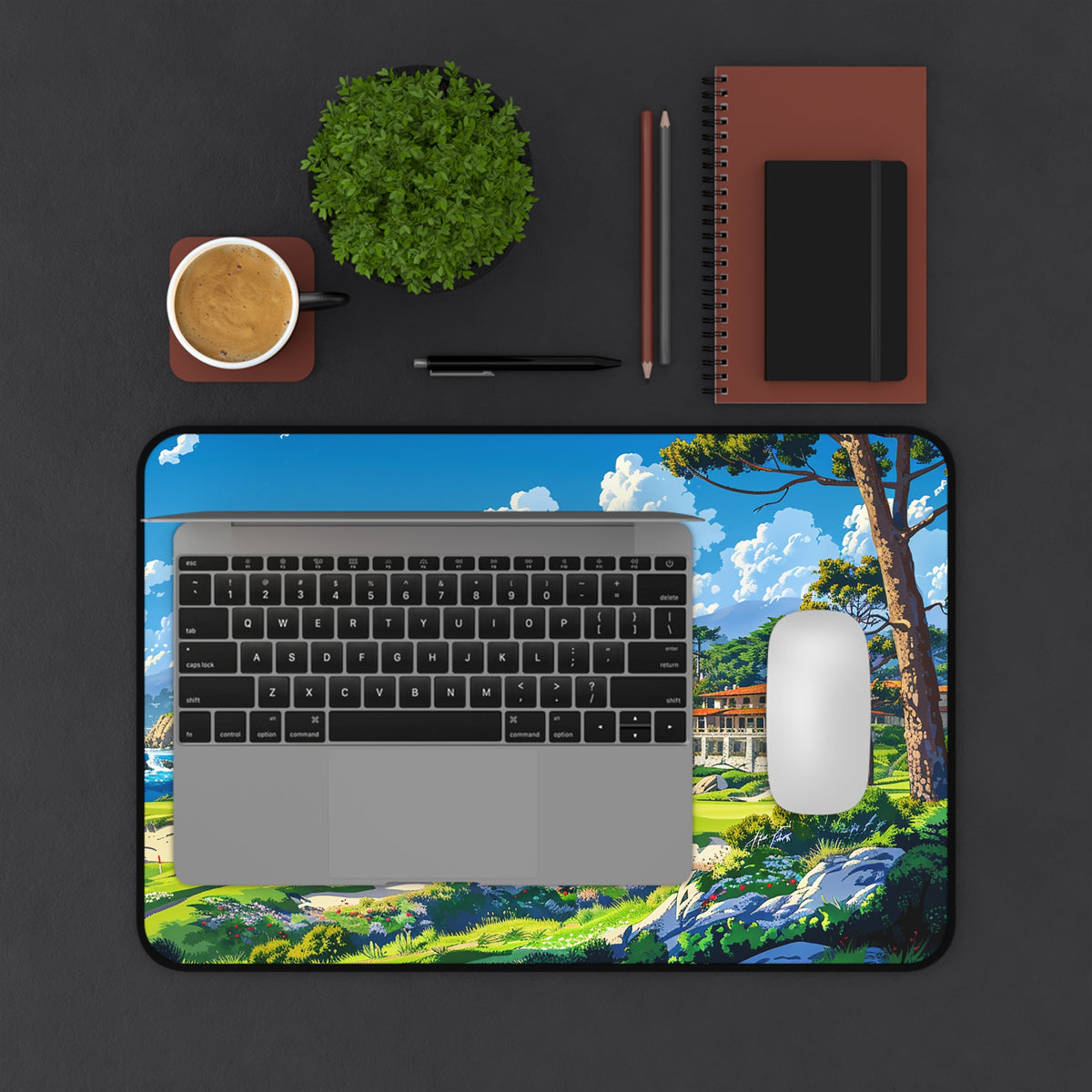 Coastal Fairway Escape Desk Mat (Desk Pad) - Bring the Beauty of the Green to your Desk! Available in 3 sizes.