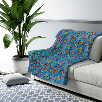 Primordial Sea Life Sherpa Fleece Blanket - Dive into Comfort with Primordial Sea Life Sherpa Fleece! Available in 2 sizes.