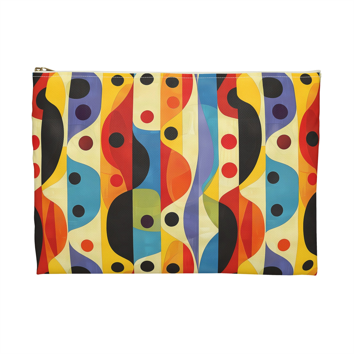 Linear Color Mesa Accessory Pouch - Color Your Journey with Bold, Linear Elegance! Available in 2 sizes.