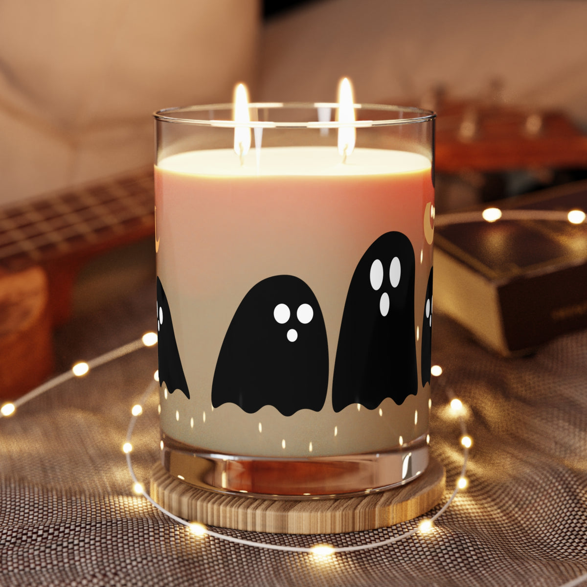 Spooky Specter Glow 100% Soy Wax Scented Candle - 11 oz. Full-Glass, Phthalate-Free & Lead-Free - Three Fragrance Options