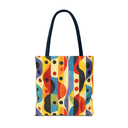 Linear Color Mesa Tote Bag - Travel Boldly, Express Vibrantly! Available in 3 sizes.