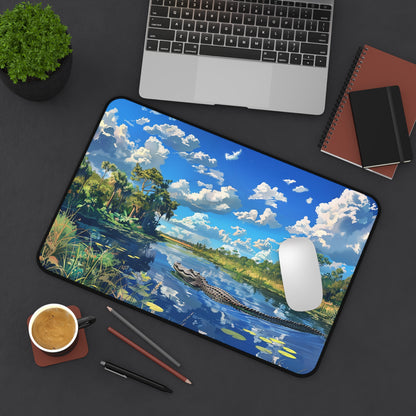 Everglades Encounter Desk Mat (Desk Pad) - Navigate Your Workday in Wild Style! Available in 3 sizes.