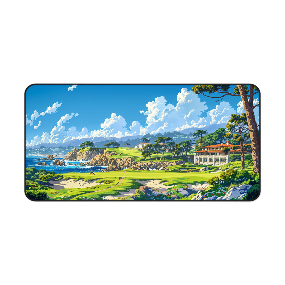 Coastal Fairway Escape Desk Mat (Desk Pad) - Bring the Beauty of the Green to your Desk! Available in 3 sizes.