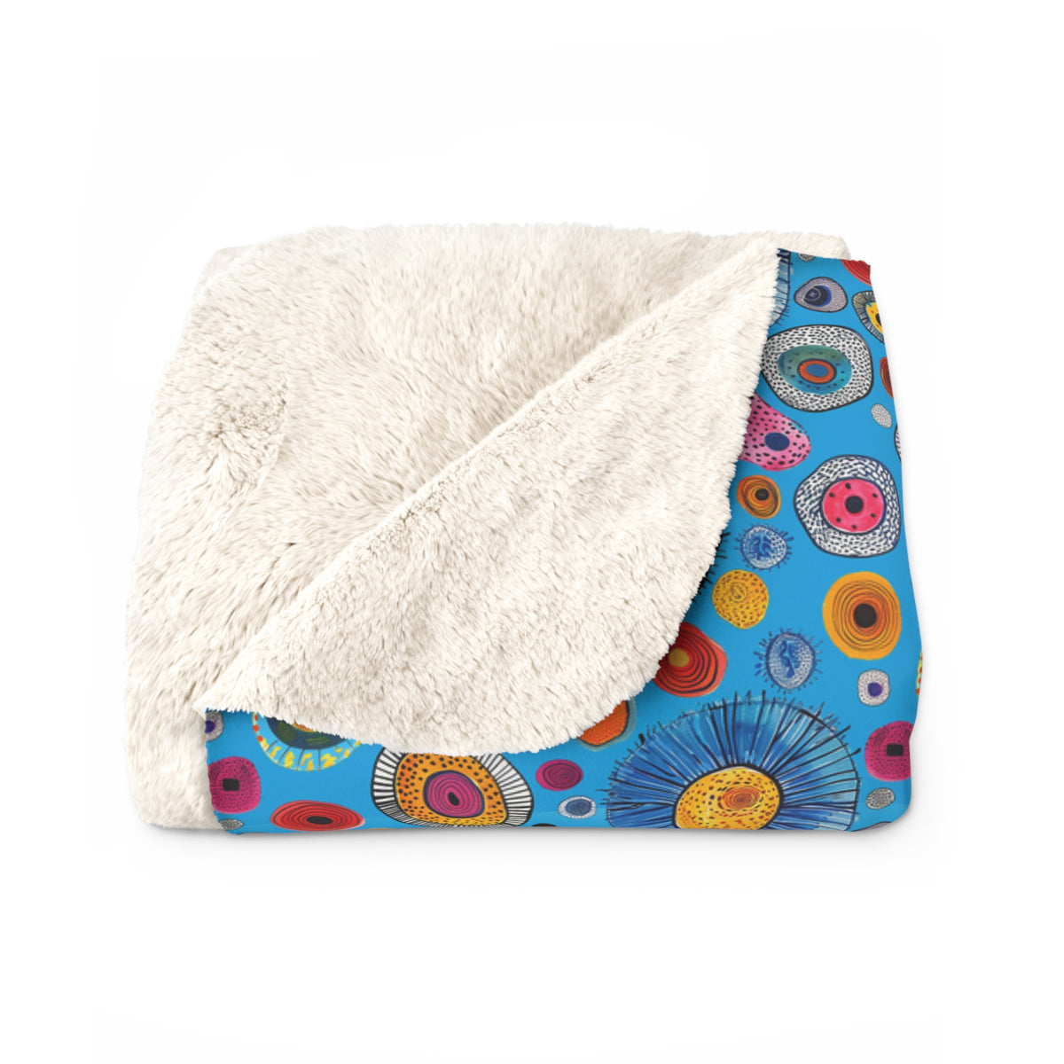 Primordial Sea Life Sherpa Fleece Blanket - Dive into Comfort with Primordial Sea Life Sherpa Fleece! Available in 2 sizes.