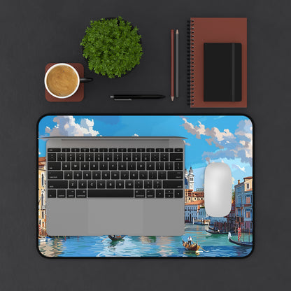 Venetian Grand Canal Desk Mat (Desk Pad) - Glide Through Your Workday with Venetian Elegance! Available in 3 sizes.