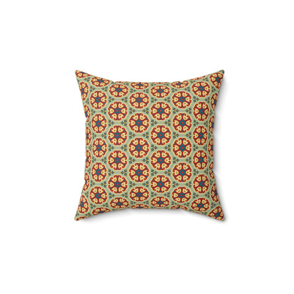 Sunlit Arabesque Square Throw Pillow - Spun Polyester - Double-Sided Print - Concealed Zipper - Available in 4 sizes.