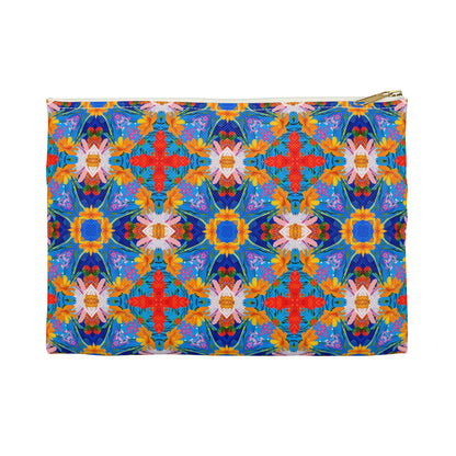 Floral Tapestry Wanderlust Accessory Pouch - Wander in Style with a Tapestry of Color! Available in 2 sizes.