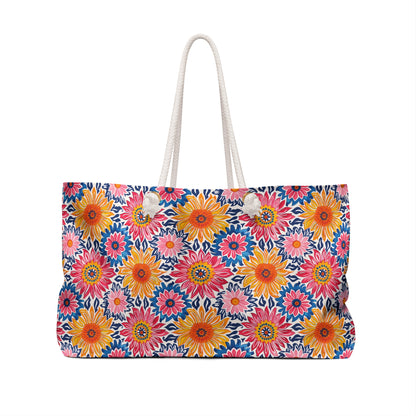 Sunsplash Petals Weekender Bag - Bloom in Color - Where Every Journey is a Burst of Sunshine!