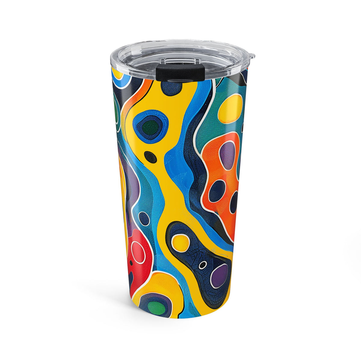 Groovy Splash Insulated Tumbler - 20 oz. Stainless Steel, Glossy Finish