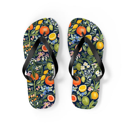 Magical Fruitiness Flip Flops. 5/8" Thick Comfortable Summer or Winter Gym/Sauna Footwear for Men and Women.