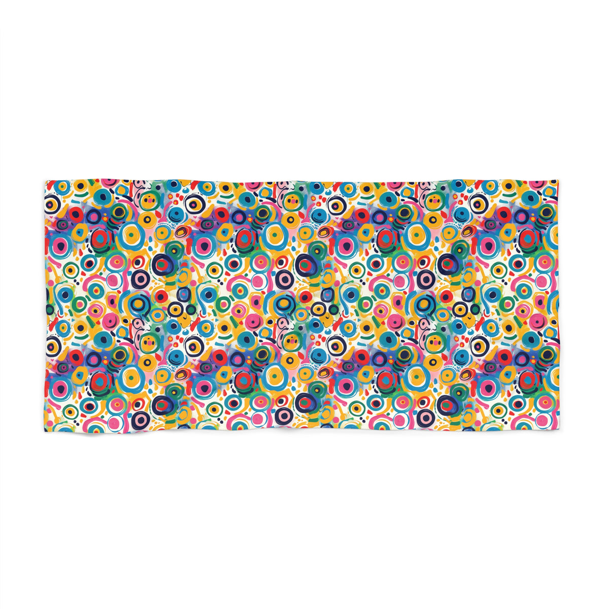 Pop Art Swirls Luxurious Beach Towel - Make Waves with Every Towel - Color Your Coastline with Pop Art Swirls!