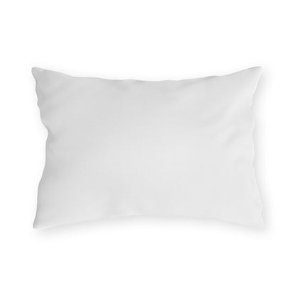 Buzzing Blossoms Outdoor Lumbar Pillow - Spun Polyester - Double-Sided Print - UV-Resistant - Water-Resistant - Lumbar Size: 20" x 14"